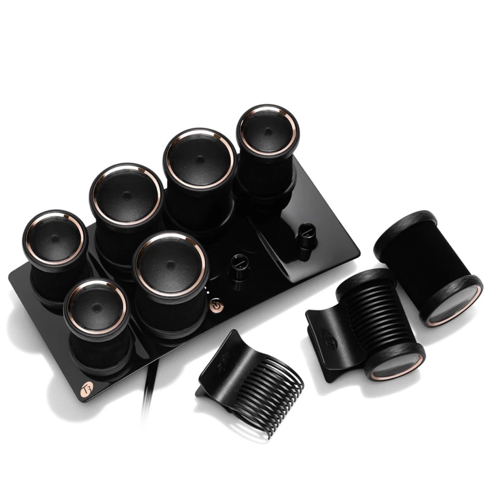 T3 Micro Lux Hot Rollers set.

Black and Gold Hair Rollers Set